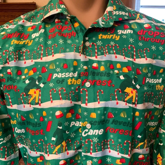 Suitmeister Elf Button Up Shirt Medium NEW - Picture 1 of 3